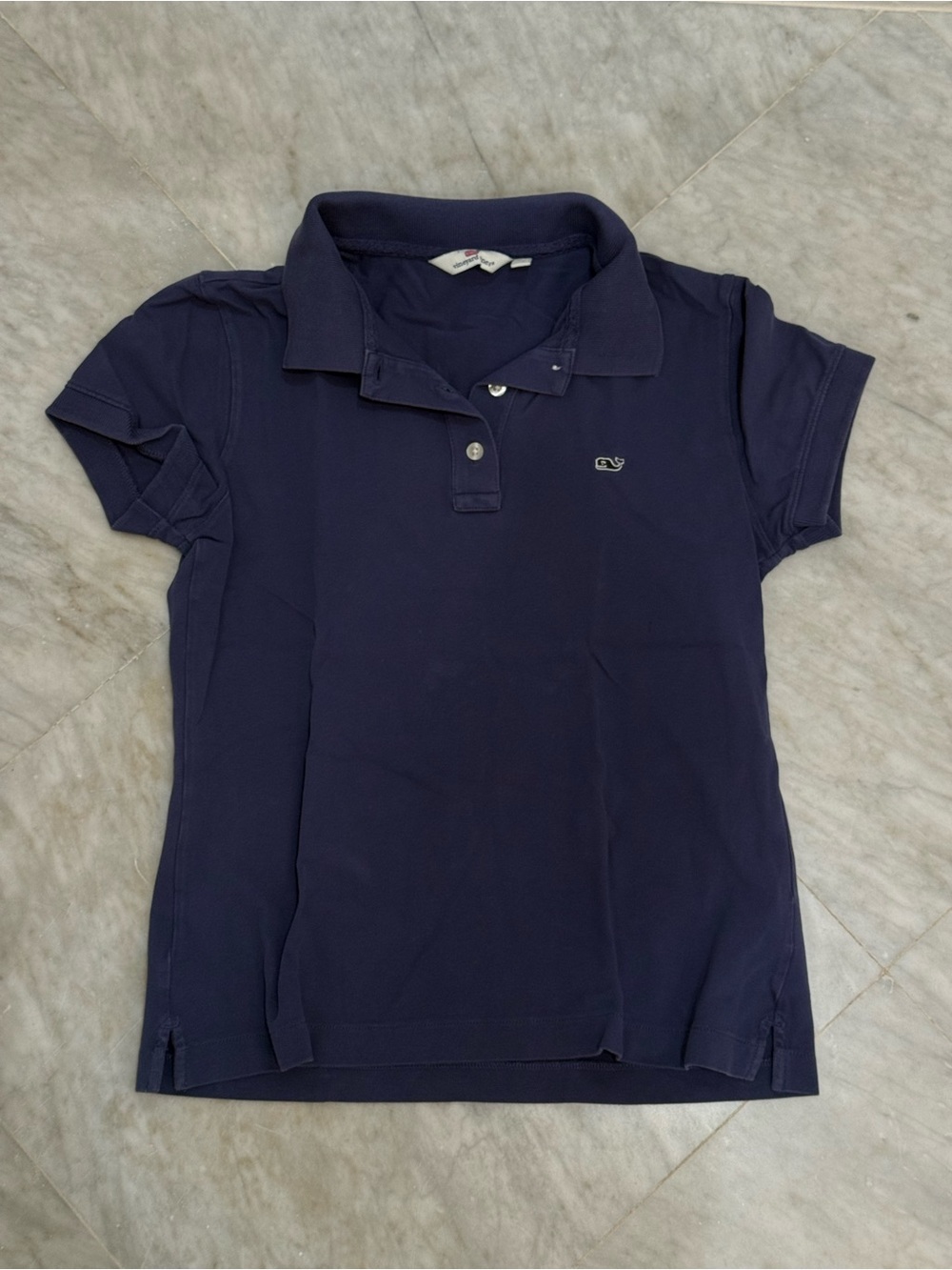 Vineyard Vines Navy Polo Shirt - Classic Short Sleeve